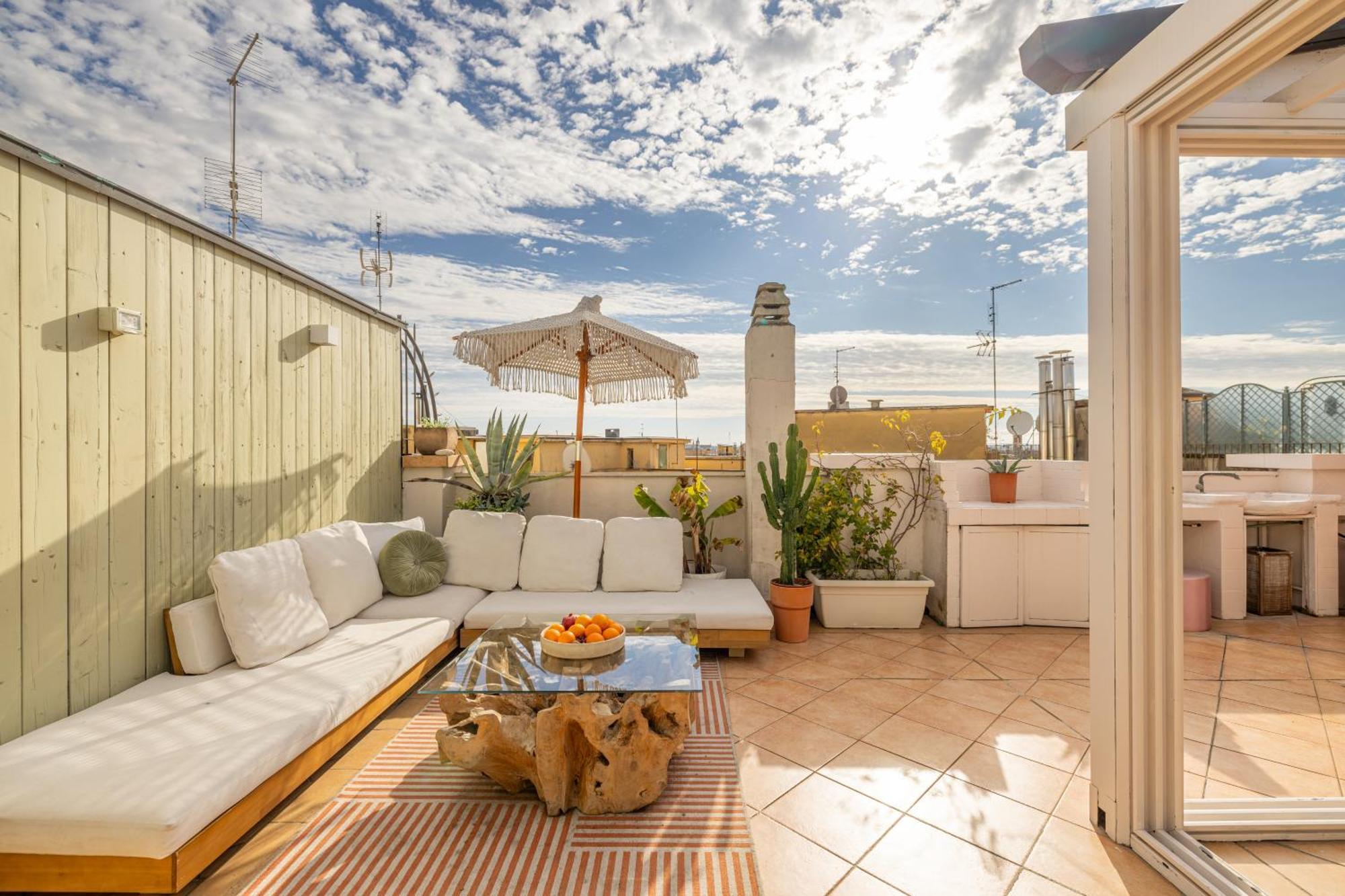 Ferienwohnung Aria Penthouse & Garden Rom Exterior foto