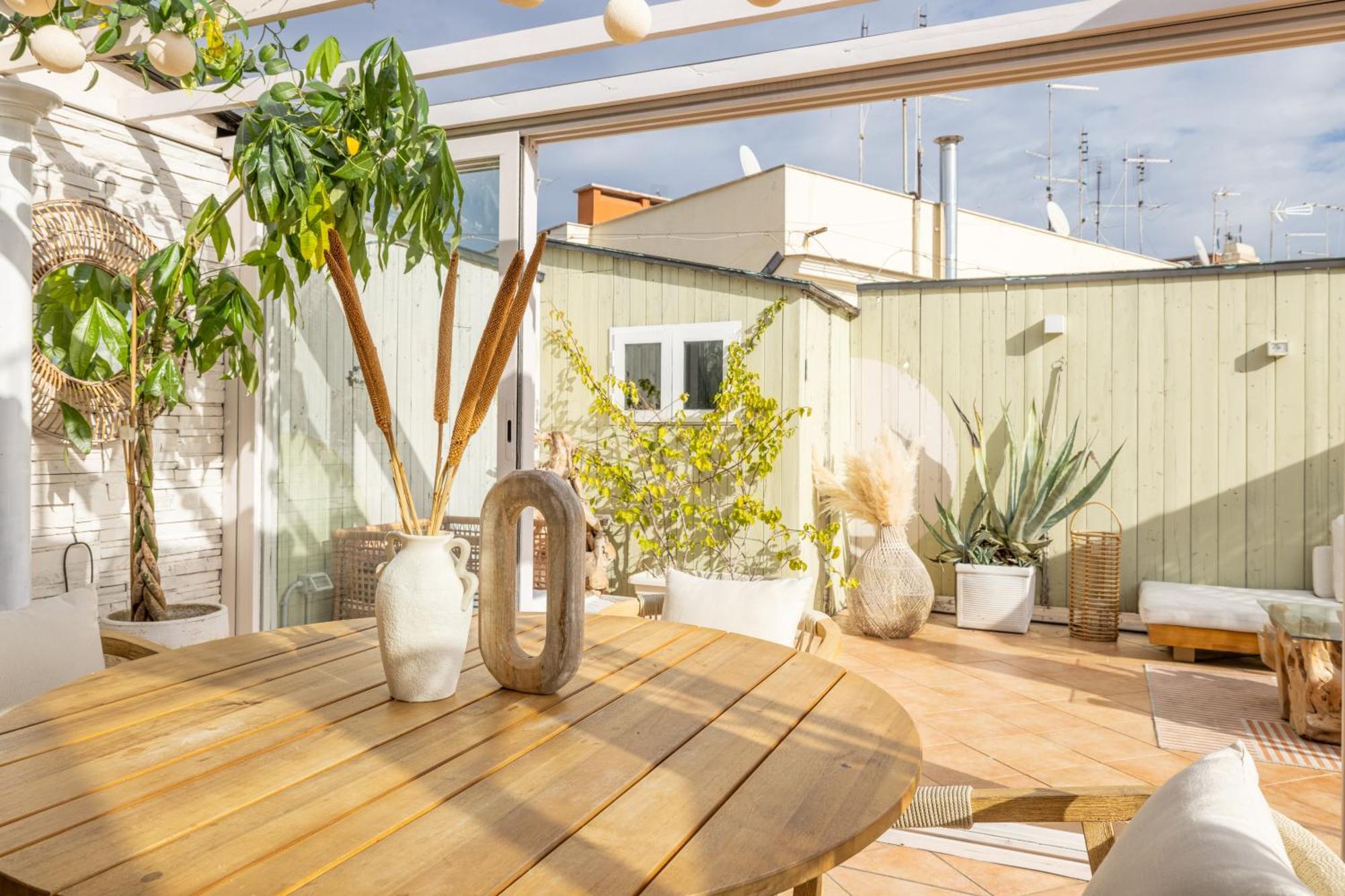 Ferienwohnung Aria Penthouse & Garden Rom Exterior foto