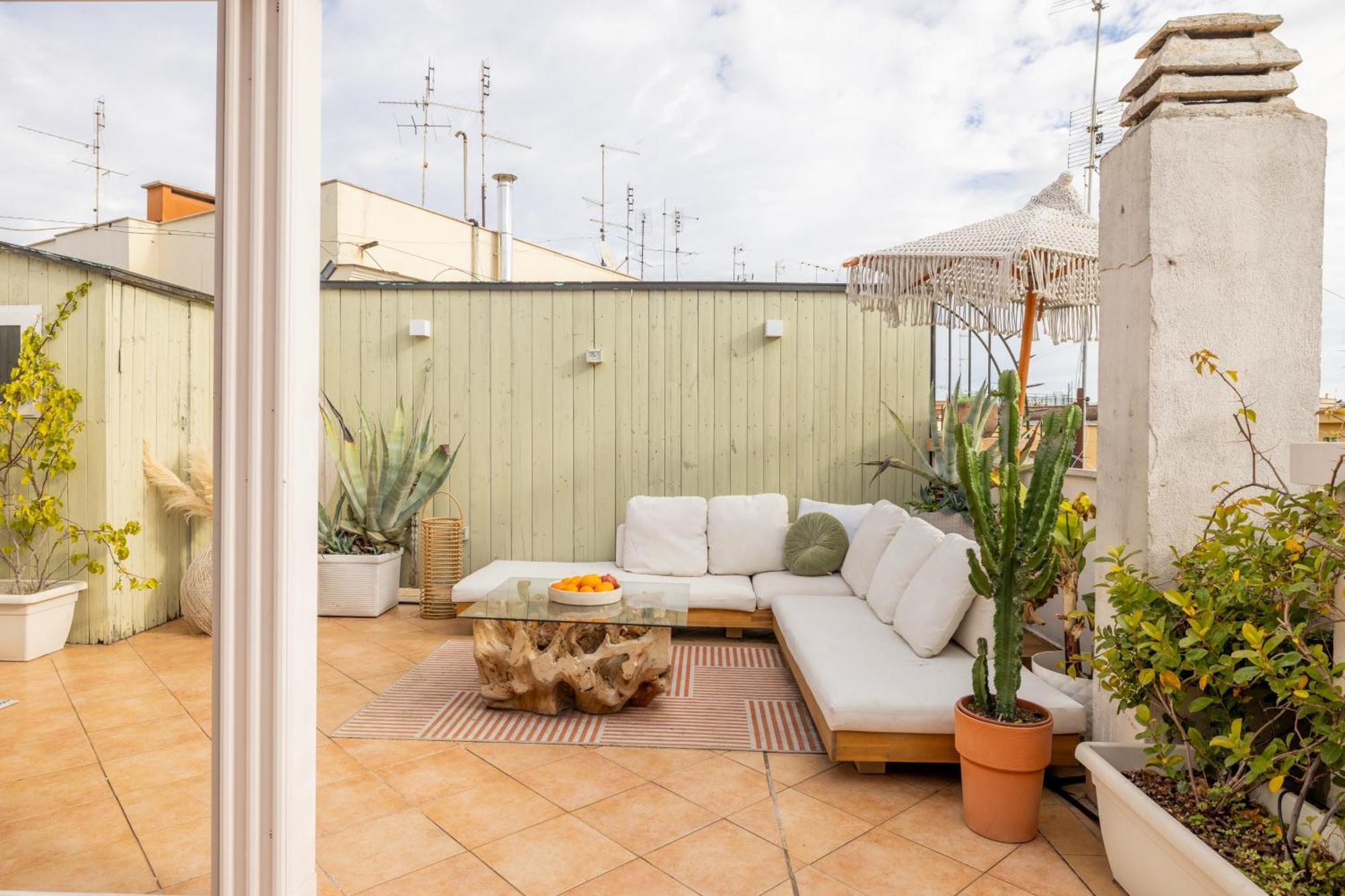 Ferienwohnung Aria Penthouse & Garden Rom Exterior foto