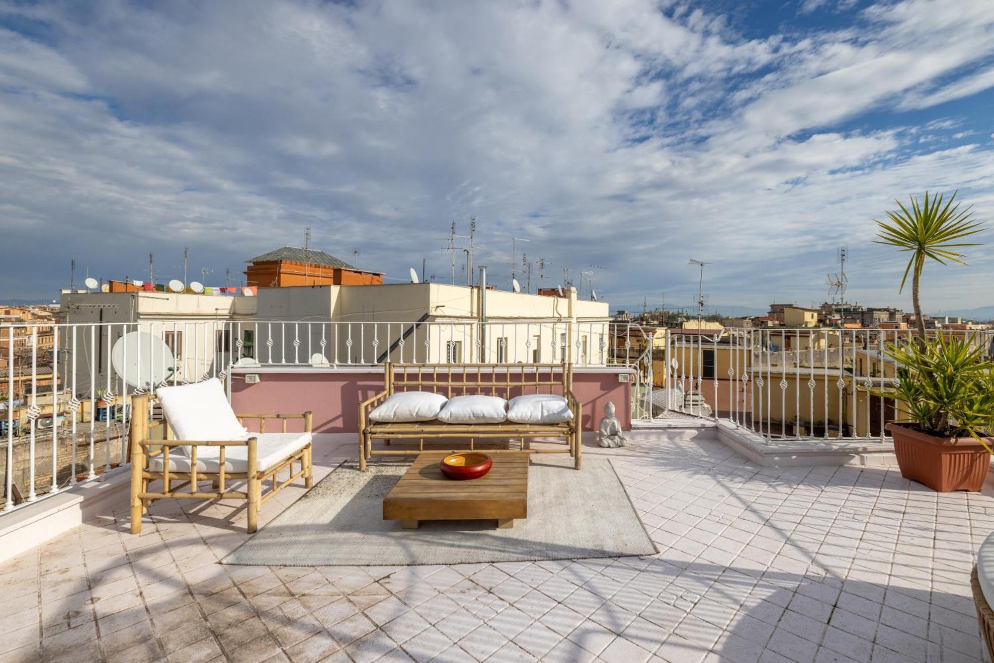 Ferienwohnung Aria Penthouse & Garden Rom Exterior foto