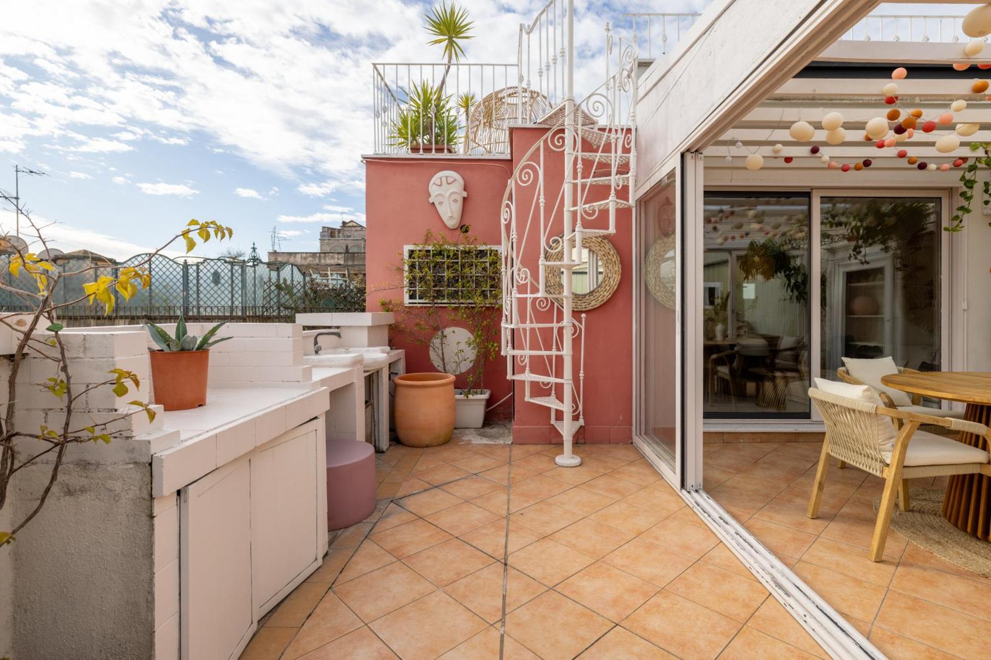 Ferienwohnung Aria Penthouse & Garden Rom Exterior foto